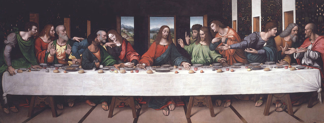 Το αντίγραφο του Μυστικού Δείπνου από τον Giampietrino ( 1520 ). Πηγή: Wikipedia.  