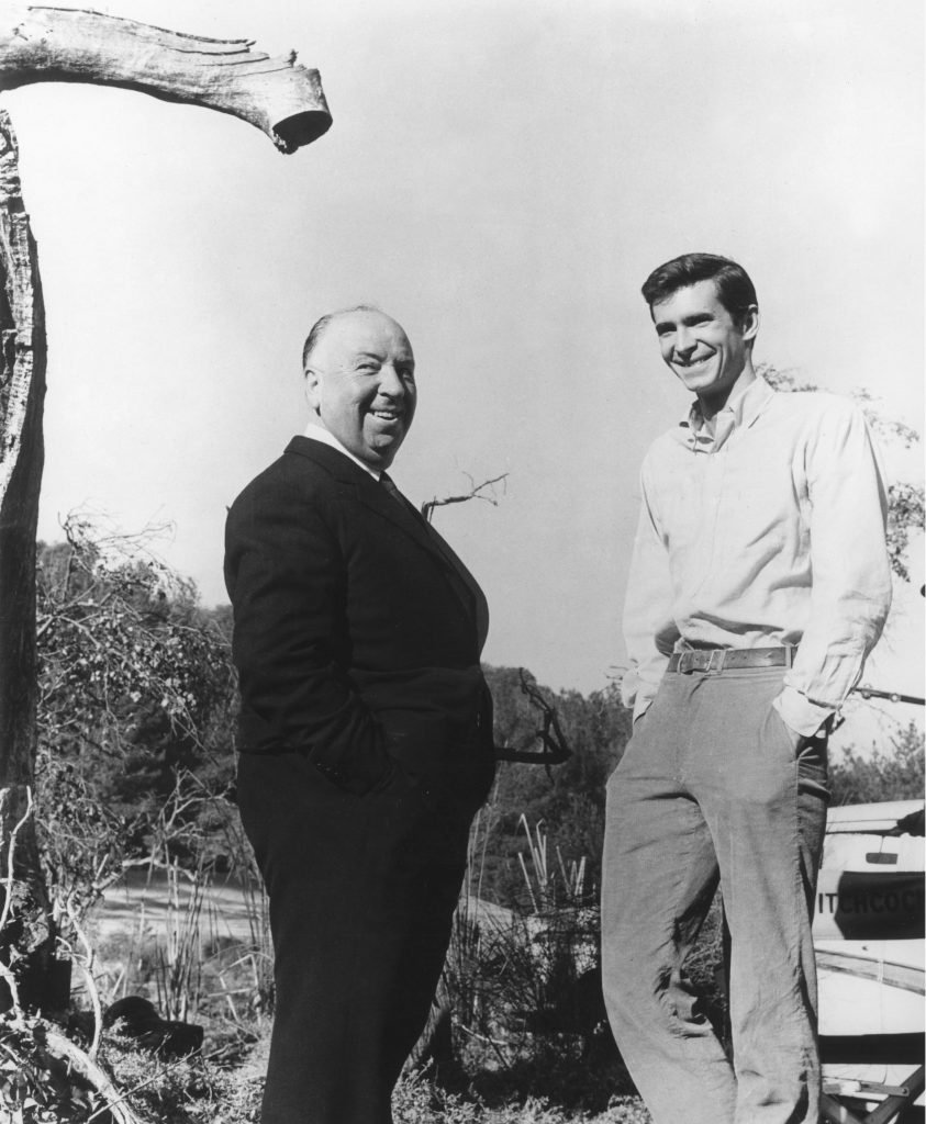 Alfred Hitchcock και Anthony Perkins Psycho