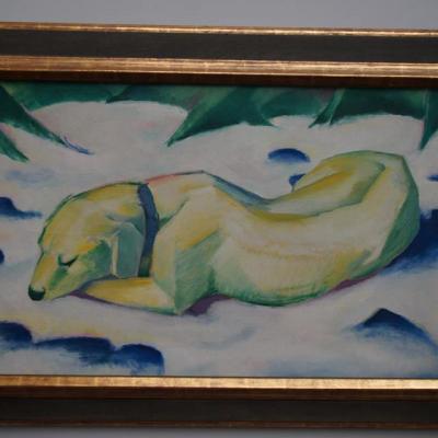 Dog Lying in the Snow, Franz Marc, Städel Museum
