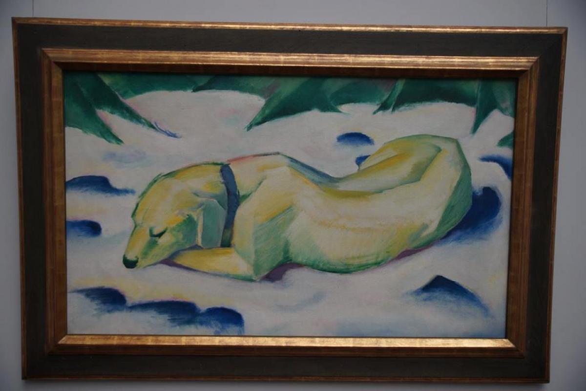 Dog Lying in the Snow, Franz Marc, Städel Museum